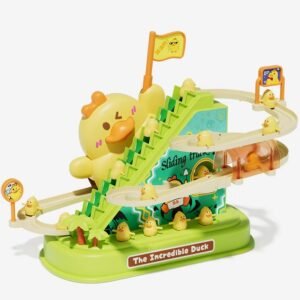 Duck Climbing Stairs Toys Audible Light Electric