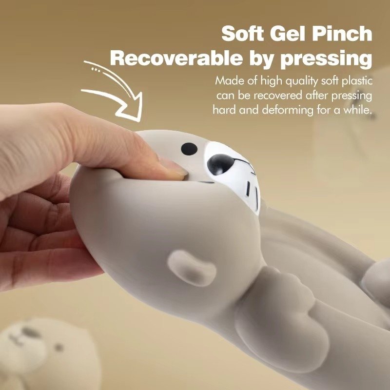 Otter Bath Toy Set, Child-Mother Otter Playset Tub - Image 2