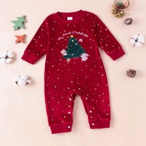 Newborn Baby Boy Christmas Outfit Infant