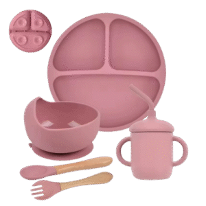Silicone Baby Feeding Set 5 Pcs