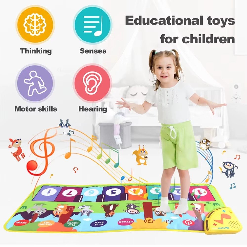 Floor Piano Mat for Toddlers, Sensory Educational Dancing Musical - Image 3