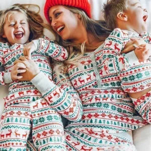 Christmas Family Matching Pajamas Mom, Dad, Kid's Set Baby 2025